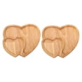 thumbnail image 4 of HINTRMENT 2pcs Bamboo Tray Small Non Slip Design for Barbecue Use, 4 of 8