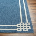 thumbnail image 3 of Hauteloom Ilori Living Room, Bedroom Patio Outdoor Area Rug - Contemporary - Muted Blue, Silverton, Light Blue - 5'3" x 7', 3 of 5