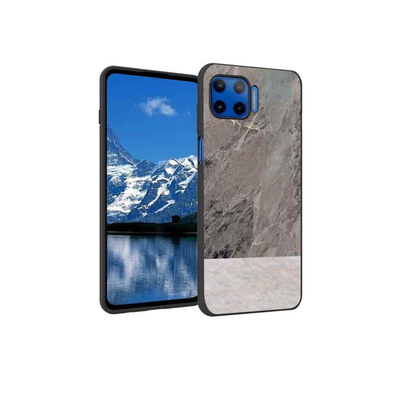 Compatible with Moto One 5G UW Phone Case, Marble-138 Case Men Women, Flexible Silicone Shockproof Case for Moto One 5G UW