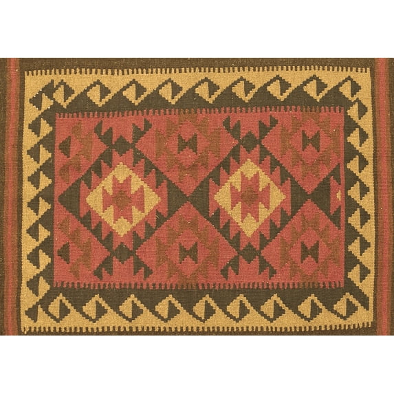 Ahgly Company Indoor Rectangle Oriental Brown Traditional Area Rugs, 7' x 10'