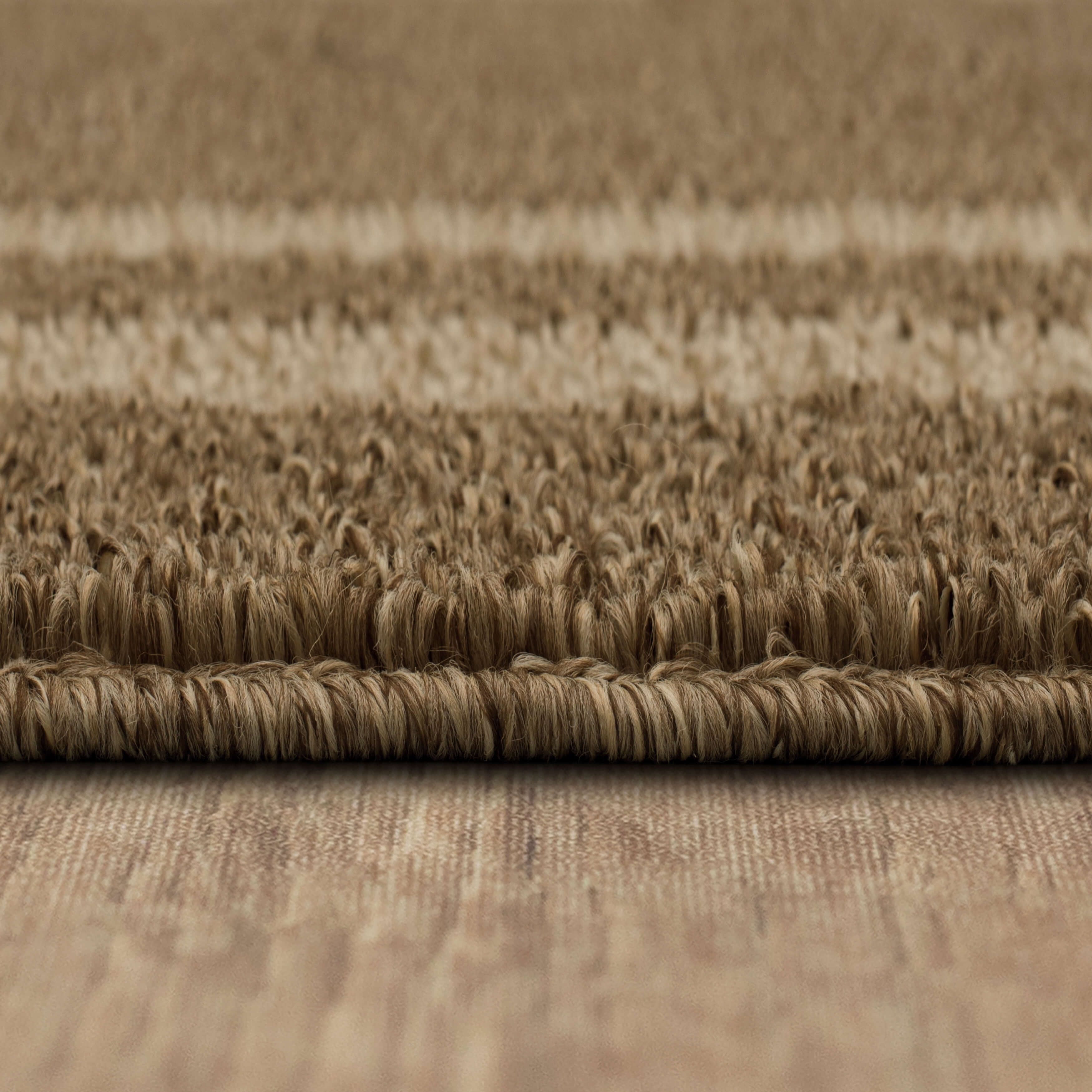 Mohawk Home Hall Border Tufted Polyester Indoor Area Rug, Praline/Tan, 2' x 7'