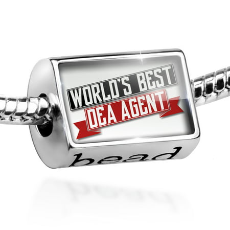 Bead Worlds Best DEA Agent Charm Fits All European