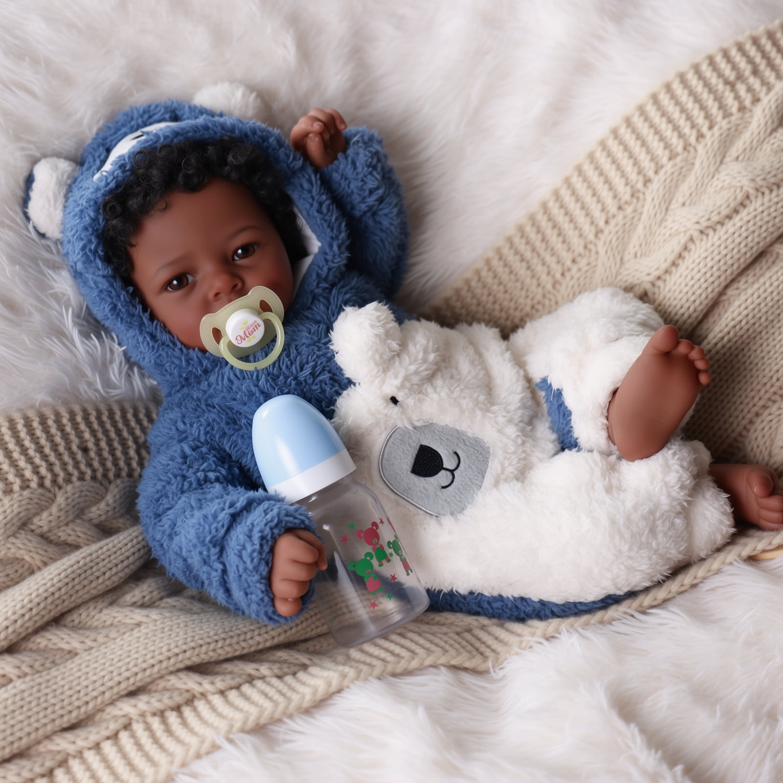 RSG 17-inch Lifelike Reborn Baby Dolls - Adorable Playful Real Life - Real Baby Feeling Baby Dolls with Gift Box for Kids Age 3 +