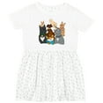thumbnail image 3 of Inktastic Happy Dog Family Girls Toddler Dress, 3 of 5