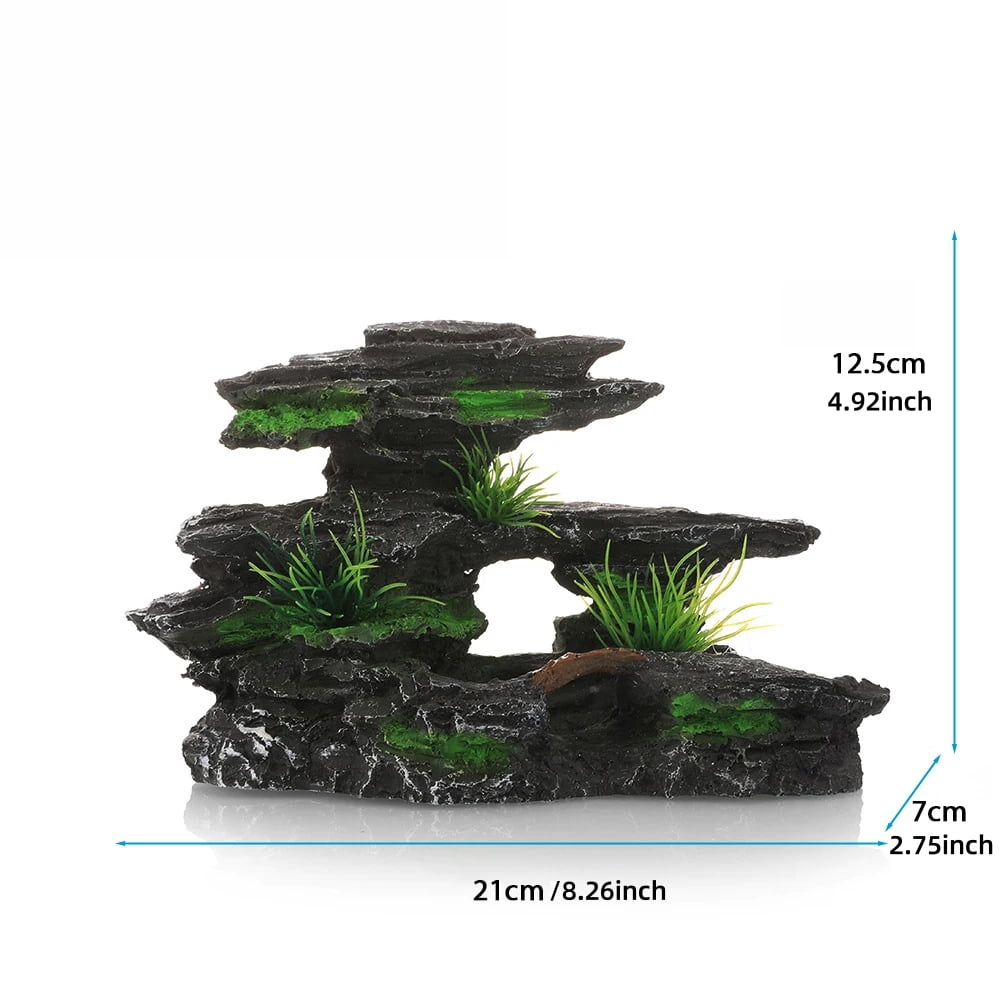 Fish Tank Rockery Decoration Simulate Natural Environment Fish Tank False Stone Decorative Ornaments Aquarium Rockery Decoration