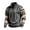 Dark Gray, variant on Sweatshirt for Men Fall Winter Fashion Print Loose Plus Size Half Zip Stand Collar Pullover