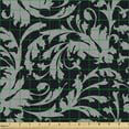 thumbnail image 2 of Ambesonne Victorian Fabric by the Yard Upholstery, Bicolor Baroque Ornaments, 5 Yards, Pale Grey and Black, 2 of 5
