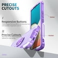 thumbnail image 3 of SaniMore for Samsung Galaxy A53 5G Magnetic Case, Rugged PC & TPU Bumpers with Car Mount & Ring Kickstand Heavy Duty Full Body Protective Case for Samsung A53 5G Women Men, Purple, 3 of 8