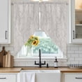 thumbnail image 6 of Grey Branches Swag Valances for Windows, Kitchen Window Curtains Over Sink, Vintage Art Farmhouse Window Treatment Curtains for Living Room/Bedroom Curtains 2 Panel Sets 36"x45", 6 of 8