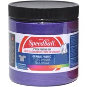 Speedball Opaque Iridescent Fabric Screen Printing Ink, 8-Ounce, Amethyst