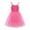Hot Pink, variant on Odeerbi Toddler Kids Baby Girls 2025 Fashion Cute Solid Color Suspenders Mesh Princess Dress