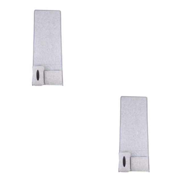 ZheElen Bed Storage Pocket Maximize Space With Clever Organizer Felt Anti-slip Hanging Storage Bag Easy grey 2Set