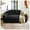 Black + Foam, variant on SOULART Oversized Bear Paw Bean Bag Sofa with Armrest & Filler, Comfy Spacious Lounge Chair, Shiny Silver Thread Faux Fur Plush for Living Room