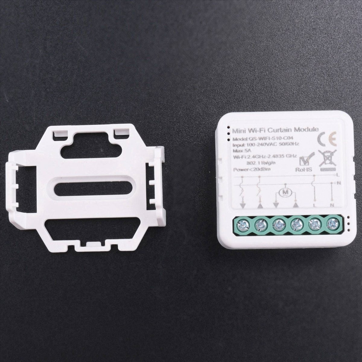 5X Tuya Smart WiFi Curtain Switch Module for Roller Shutter Electric Motor Smart Life APP Remote Control,5 x Smart Curtain Module,White