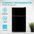 thumbnail image 4 of ARCTIC WIND 3.3-Cu. Ft. Energy Star Compact Refrigerator with Top Mount Freezer 115V, 4 of 8