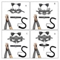 thumbnail image 2 of 5Pcs Black for Cat Costume Set for Cat Ears Headband Tail Necklace for Cosplay, 2 of 5