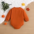 thumbnail image 3 of GYRATEDREAM Newborn Baby Girl Boy Halloween Outfits Long Sleeve Pumpkin Romper Sweatshirt Cute Sweater Fall Tops, 3 of 8