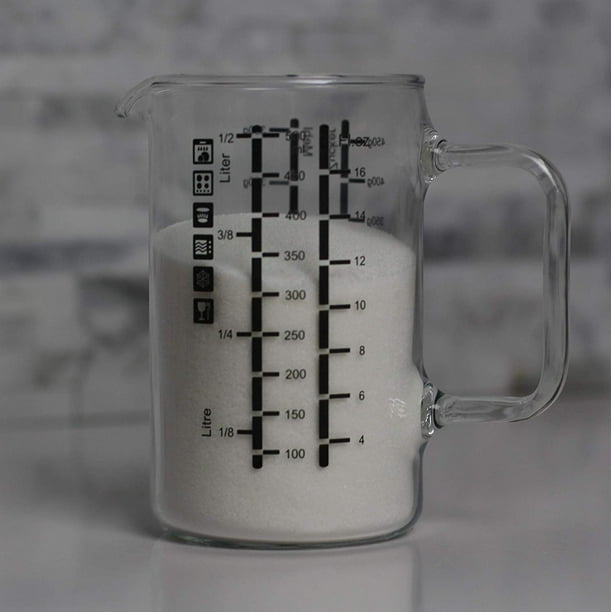 Simax 16 Ounce Glass Measuring Cup Durable Borosilicate Glass Easy To Read Metric Measurements Liter Milliliter Ounce Sugar Grams Flour Grams Drip Free Spout Microwave And Dishwasher Safe Walmart Com Walmart Com Simax 16 Ounce Glass Measuring Cup Durable Borosilicate Glass Easy To Read Metric Measurements Liter Milliliter Ounce Sugar Grams Flour Grams Drip Free Spout Microwave And Dishwasher Safe Walmart Com Walmart Com