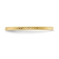 thumbnail image 3 of 14K Yellow Gold Ring Band 1.2mm Criss-Cross Pattern Stackable, 3 of 4