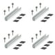 thumbnail image 2 of Solar Panel Racking Rails Fastening Silver Solar Panel Bracket Trapezoidal Rail 200mm Photovoltaic High Quality, 2 of 7