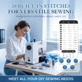 thumbnail image 5 of Sioweci Household Electric Sewing Machine,Portable Sewing Craft Machine,Compact Sewing Tool,Sewing And Quilting Machine,38 Built-in Stitches, Two Speeds, LED Light, 5 of 9