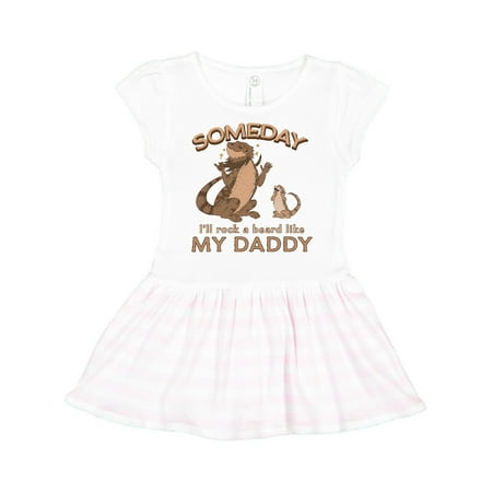 

Inktastic Someday I ll Rock A Beard Like My Daddy-Bearded Dragons Gift Toddler Girl Dress