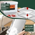 thumbnail image 6 of ACDANC 2026 New Quarter Sheet Pan with Cooling Rack Set [2 Baking Sheets + 2 Baking Racks],Stainless Steel Cookie Sheets for Baking and Wire Rack-Rust&Warp Resistant&Nonstick,Size 12 X 9.8 X 1 Inch, 6 of 7