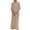 Khaki, variant on Women's 2 Piece Sequin Patchwork Short Sleeve Top and Wide Leg Pants Set Fashion Crew Neck Casual Outfits with Pockets, Khaki, L