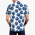thumbnail image 2 of Polo Shirts for Men, Cute Sapphire Blueberry Cuteness Casual Mens Polo Shirts Short Sleeve Button Down Classic Mens Golf Polo Shirts, 2 of 7
