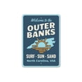 thumbnail image 2 of Outer Banks North Carolina Novelty Sign, Metal Wall Decor - 10x14 inches, 2 of 4