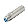 thumbnail image 3 of Unique Bargains XLR 3-Pole Female to Male Adapter,Microphone Cable Line Adapter Gender Changer Coupler, 3 of 5
