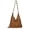 Brown, variant on Boho Crochet Raffia Summer Beach Handbag Women's Beaded Macrame Armpit Shoulder Bag Large Mesh Crossbody Hobo Purse