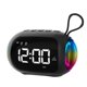 thumbnail image 1 of Alarm Clock FM Radio Bluetooth Speakers Colorful Light Subwoofer,D, 1 of 5