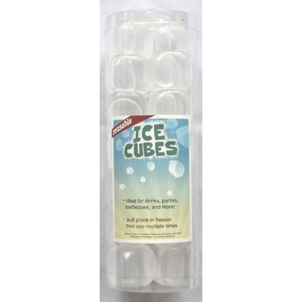 Reusable Ice Cubes Set Of 20 Clear Walmart Com Walmart Com