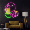 thumbnail image 2 of Glownneon Baby Dinosaur Eating Ramen Neon Decor, Dinosaur Ramen Lights, 2 of 5