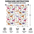 thumbnail image 2 of Blackout Kids Curtains,White Dinosaurs Flowers Pattern Childrens Insulated Curtains Set Of 2,Bedroom Essentials,Toddler Room Decor 42"x84", 2 of 5