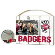 KH Sports Wisconsin Badgers Clip It Weathered Logo Photo Frame