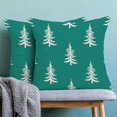 thumbnail image 2 of Christmas Pillow Covers 18x18 Inch Set of 2 Red Grey Christmas Tree Decor Throw Pillows Winter Xmas Holiday Outdoor Cushion Cases for Couch Bed Decorations, 2 of 6