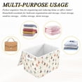 thumbnail image 6 of Yayeee Collapsible Cube Storage Bin with Lid Fabric Closet Decorative Basket with Handles, Beige Cartoon Planes Pattern, 6 of 7