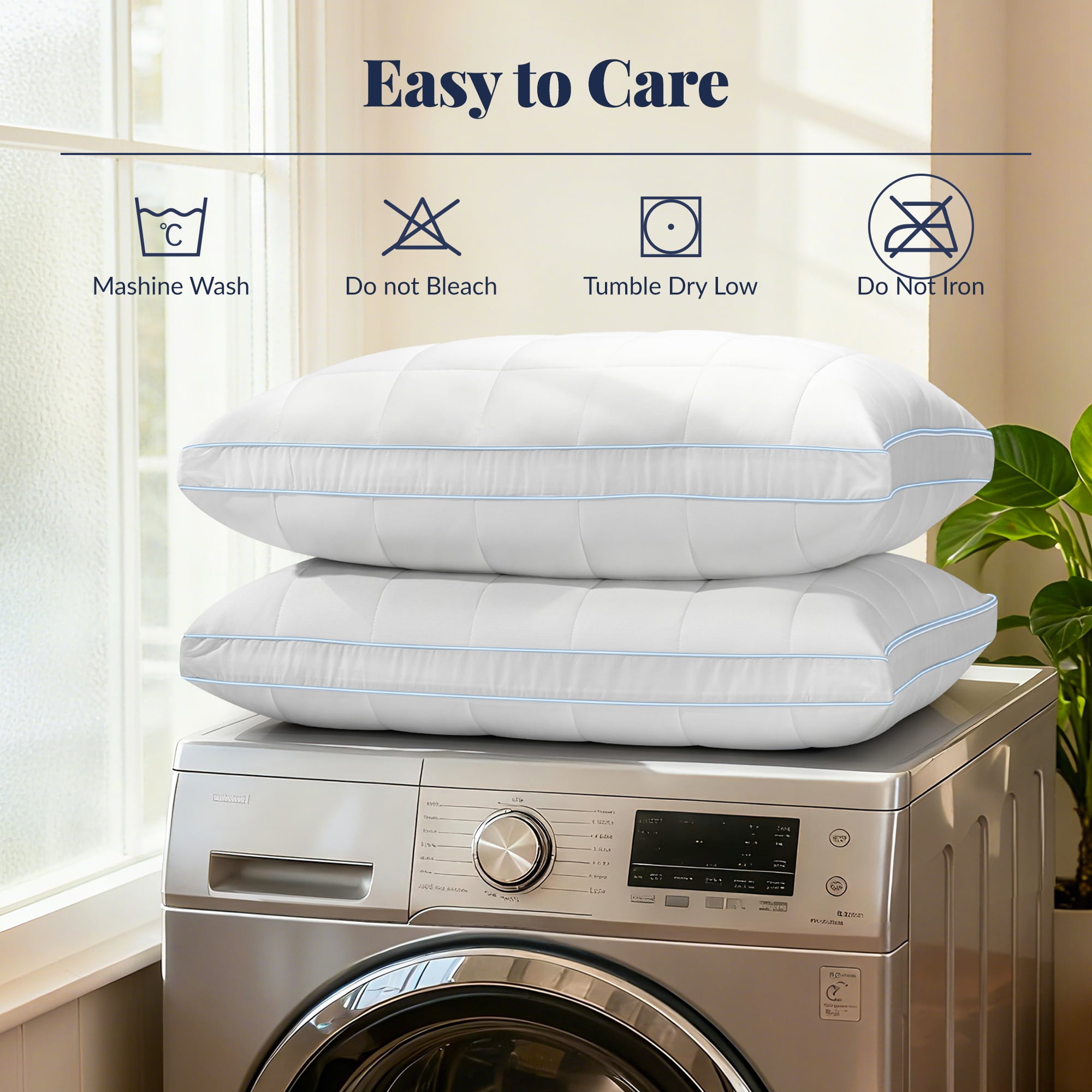 Cooling Adjustable Pillow, Luxury Queen Size Bed Pillows Hotel Collection - Soft Firm Pillows for bed