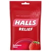 HALLS Relief Strawberry Cough Drops, 30 Drops