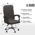 thumbnail image 2 of Office Chair Cover with Durable Universal Washable Chair Slipcovers Anti-dust Soft Desk Chair Seat Protector, 2 of 6
