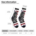 thumbnail image 2 of KLL Home Of The Free Because Of The Brave Print Cool Socks Men's Women's Crew Socks Funny Crazy Novelty Stockings, 2 of 6