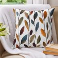 thumbnail image 3 of Watercolor Botanical Pillow Covers 26x26 Set of 2, Rustic Farmhouse Leaves Plants Throw Pillow Covers Decorative Couch Cushion Cover, Microfiber Soft Square Pillowcases for Bedroom Living Room Sofa, 3 of 9
