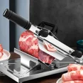 thumbnail image 2 of Máquina cortadora de carne de acero inoxidable, cortadora de carne manual, cortadora de rollos de cordero y verduras ajustable, herramienta para cocinar, 2 of 4