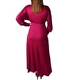 thumbnail image 3 of Women's Plus Long Sleeve Empire Maxi Dress, 3 of 3