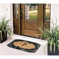 thumbnail image 6 of A1 Home Collections Floral Black, Beige, Multi-color Rubber and Coir Doormat for Outdoor Entrance Non Slip Backing Front Door Mat, 23" x 38", 6 of 7