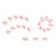 thumbnail image 2 of 24-Pack Pressed Nail Fake Short Line Manicure DIY Manicure Tools Full Coverage Nail Stickers for Women, 2 of 4