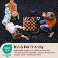 thumbnail image 4 of Design&I 2'x3' Ultra Soft Door Mat, Twisted Snake Ancient Runes Constellation Fantasy Supernatural None Fluffy Washable Easy Care Indoor rug for Bedside Entryway, 4 of 7