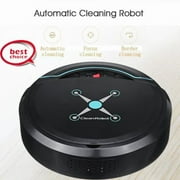 Robot Vacuum Cleaner - Cleans Pet Hair Under Furniture - Automatic Robo Charge Dock - Thin Robotic Auto Home Sweeper Vac for Clean Tile, Carpet Hardwood Floor
